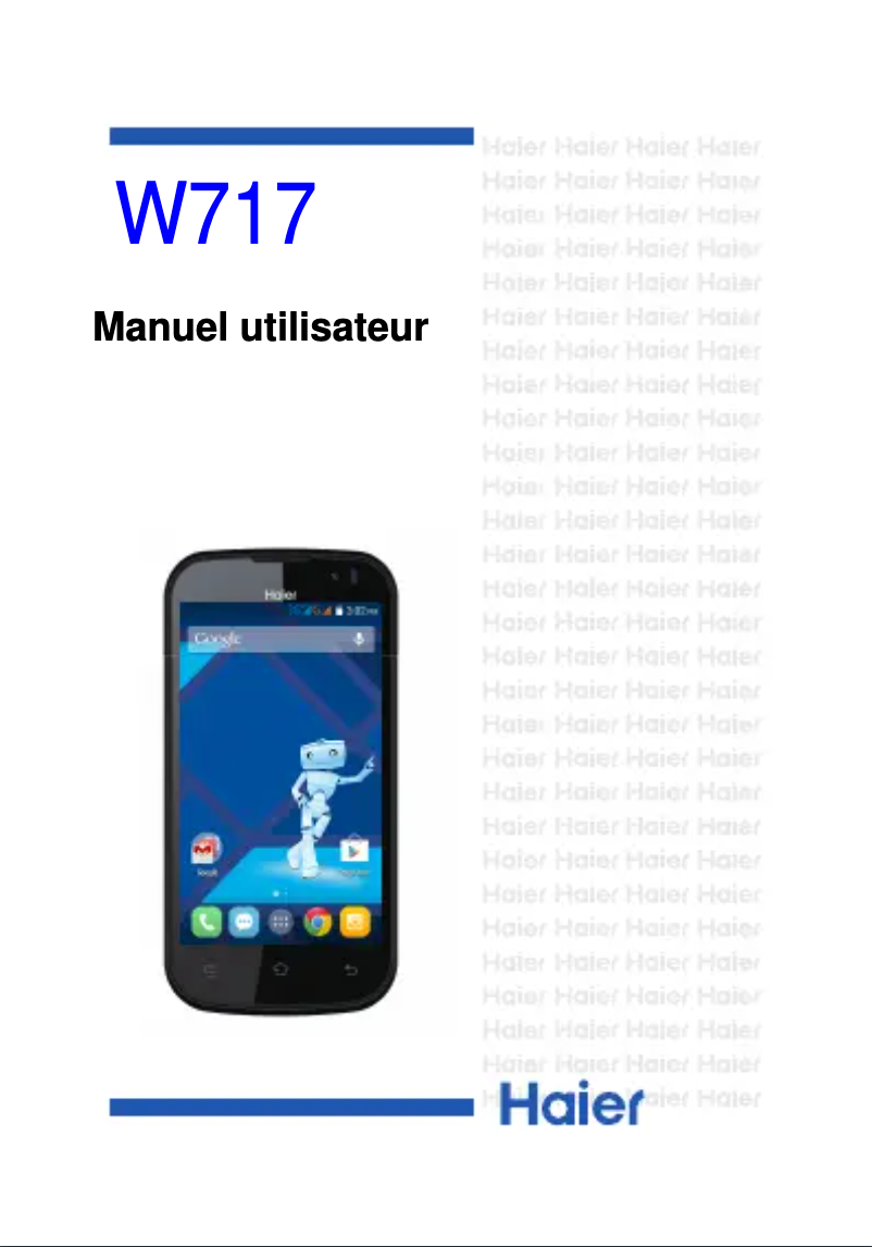 Página 1 del manual Manual de usuario Haier W717