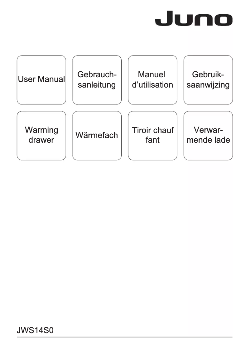 Imagen de la primera página del manual del dispositivo JWS14S0