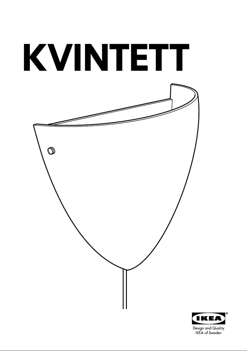 Página 1 del manual Manual de usuario Ikea KVINTETT