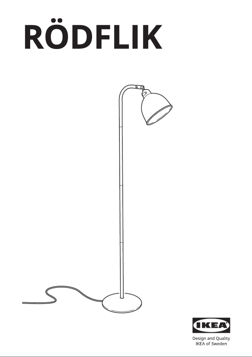 Página 1 del manual Manual de usuario Ikea RÖDFLIK 005.619.39