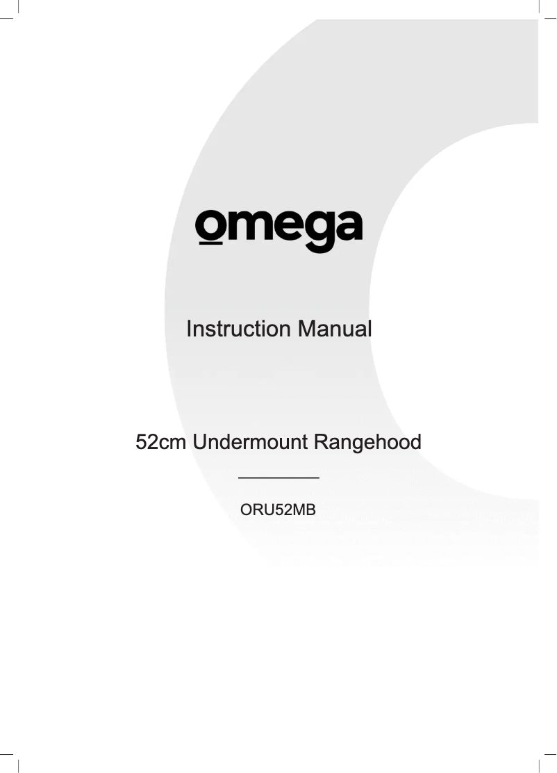 Página 1 del manual Manual de usuario Omega ORU52MB