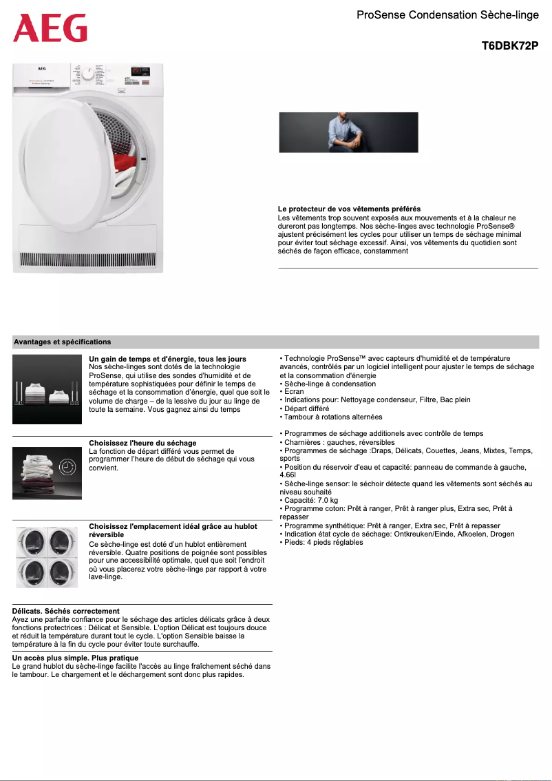 Imagen de la primera página del manual del dispositivo T6DBK72P