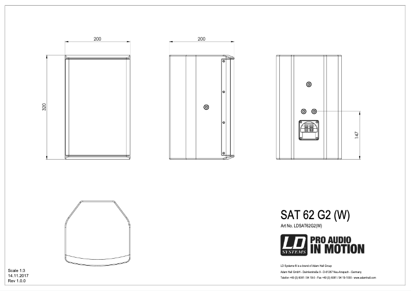 Página nº 1 - Ficha técnica LD Systems SAT 62 G2