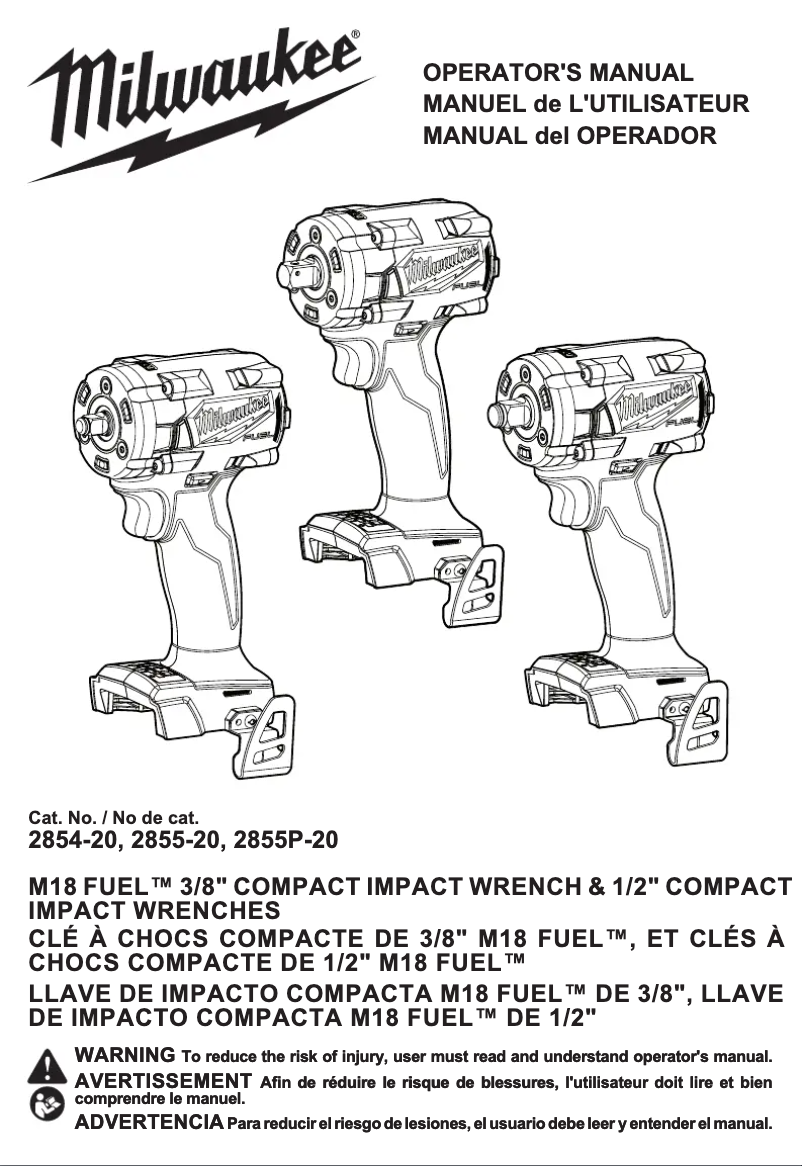 Imagen de la primera página del manual del dispositivo 2855P-20