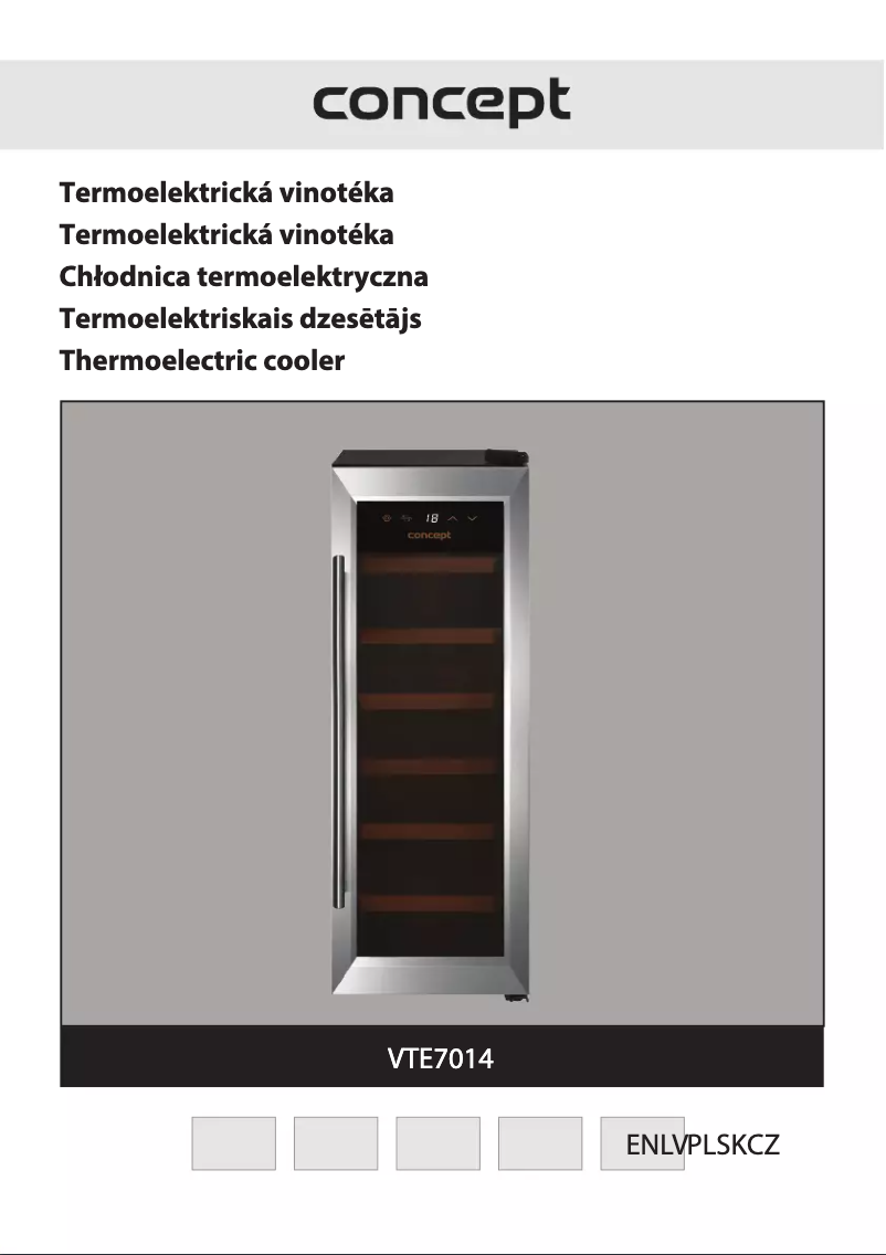 Imagen de la primera página del manual del dispositivo VTE7014