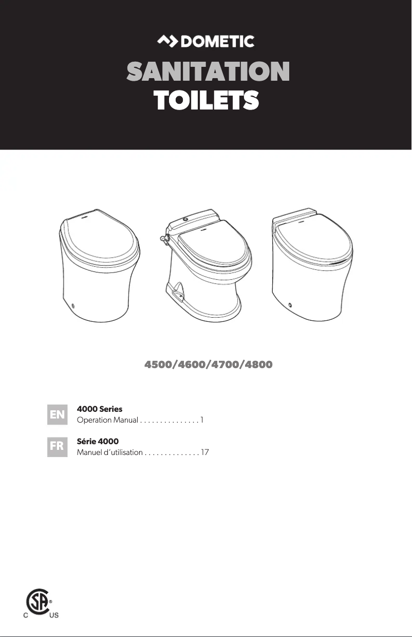 Página 1 del manual Manual de usuario Dometic VacuFlush 4809