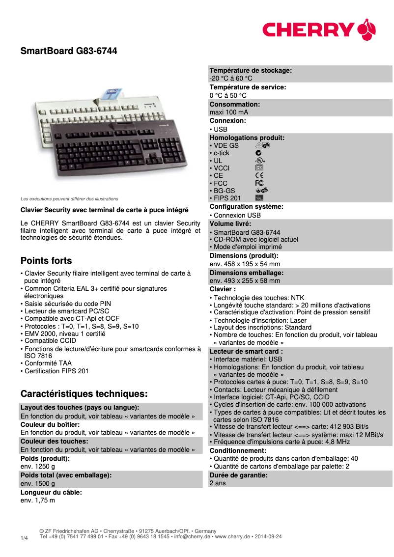 Imagen de la primera página del manual del dispositivo SmartBoard G83-6744