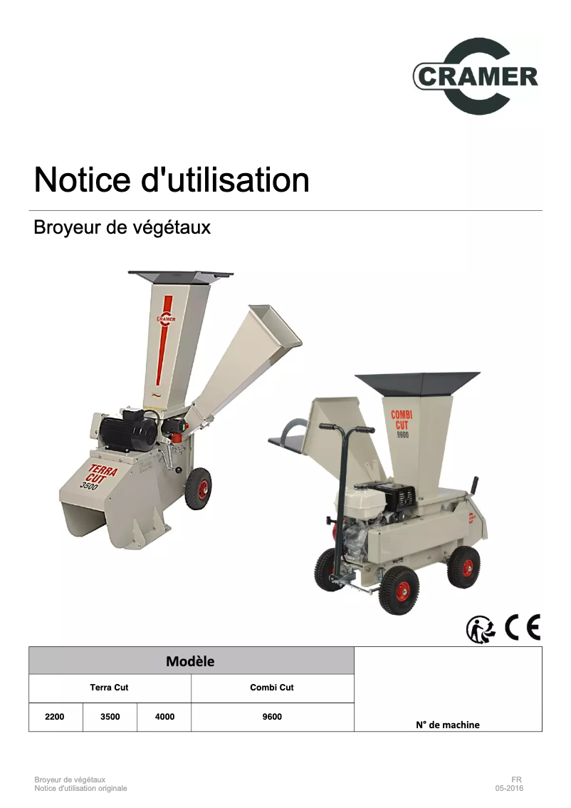 Imagen de la primera página del manual del dispositivo Terra-cut E 4000