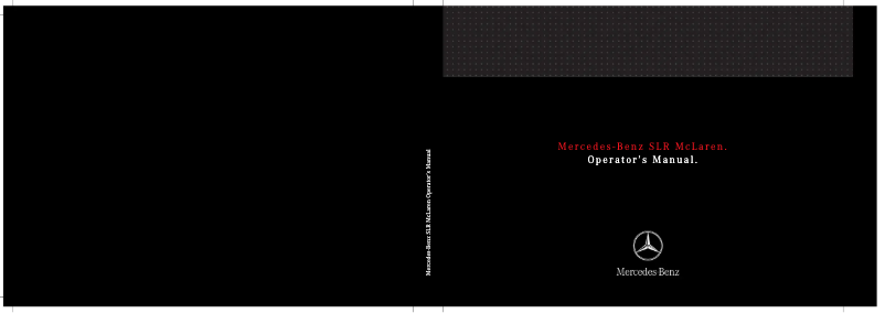 Página 1 del manual Manual de usuario Mercedes-Benz LR-Class (2006) S