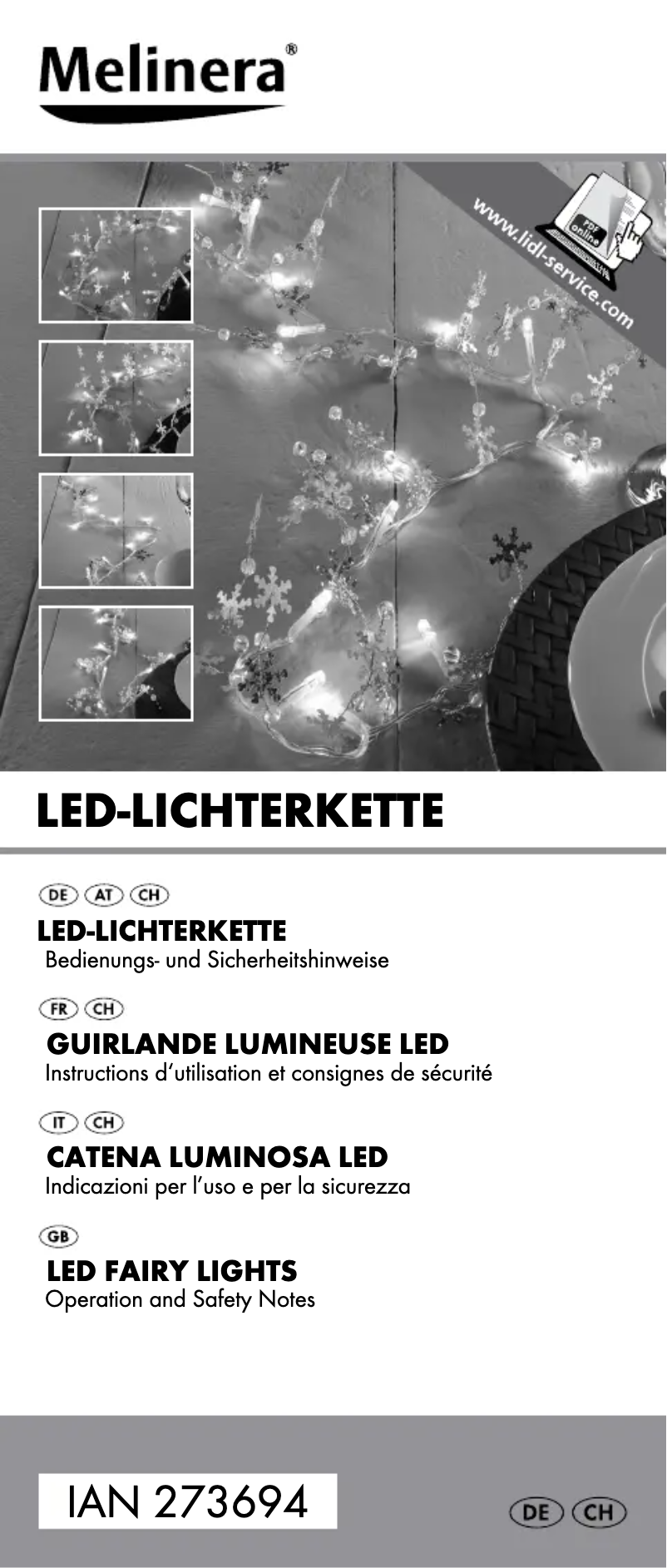 Página 1 del manual Manual de usuario Melinera IAN 273694