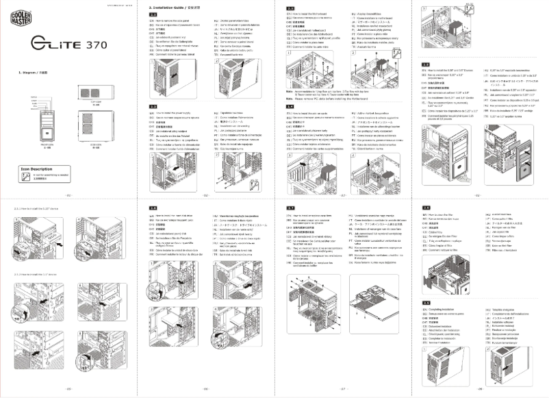 Página 1 del manual Manual de usuario Cooler Master Elite 370
