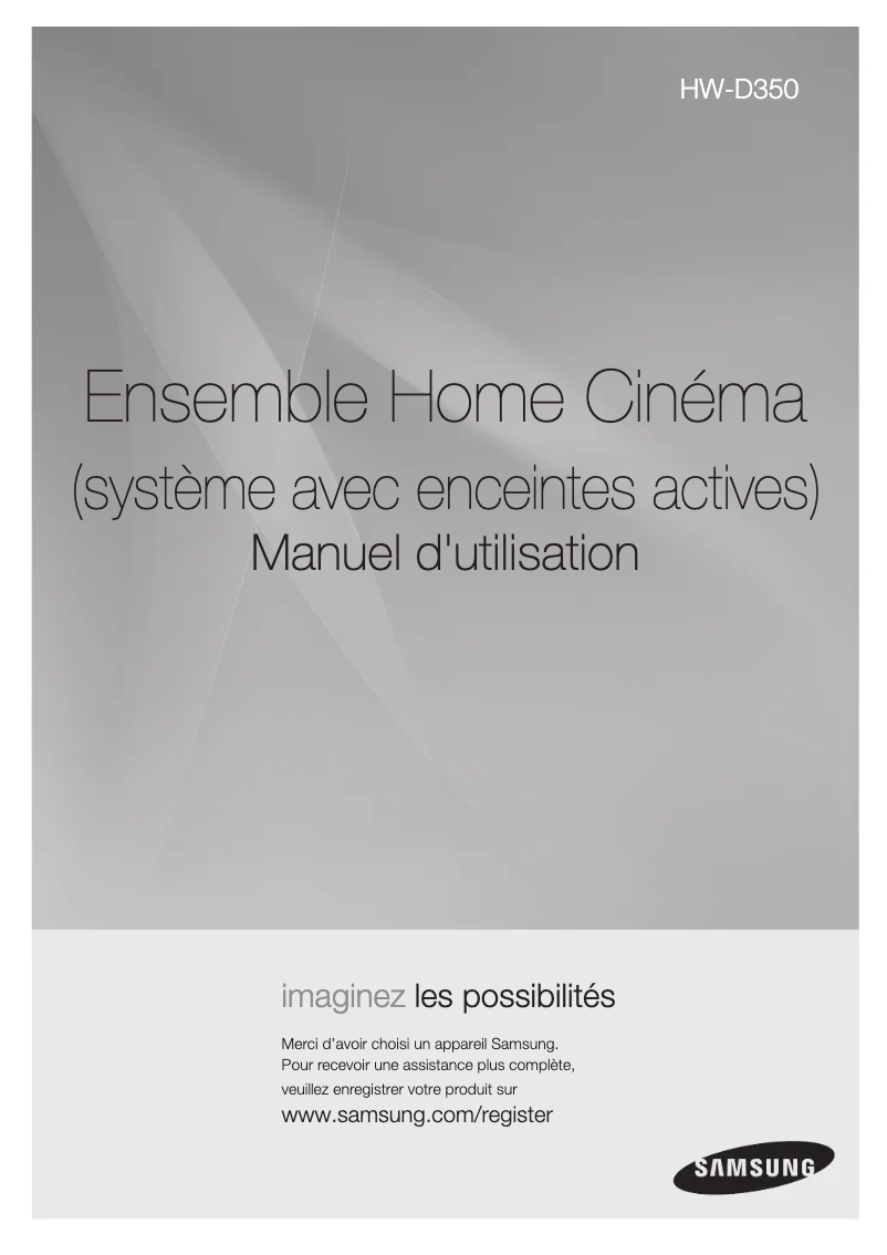 Página 1 del manual Manual de usuario Samsung HW-D350