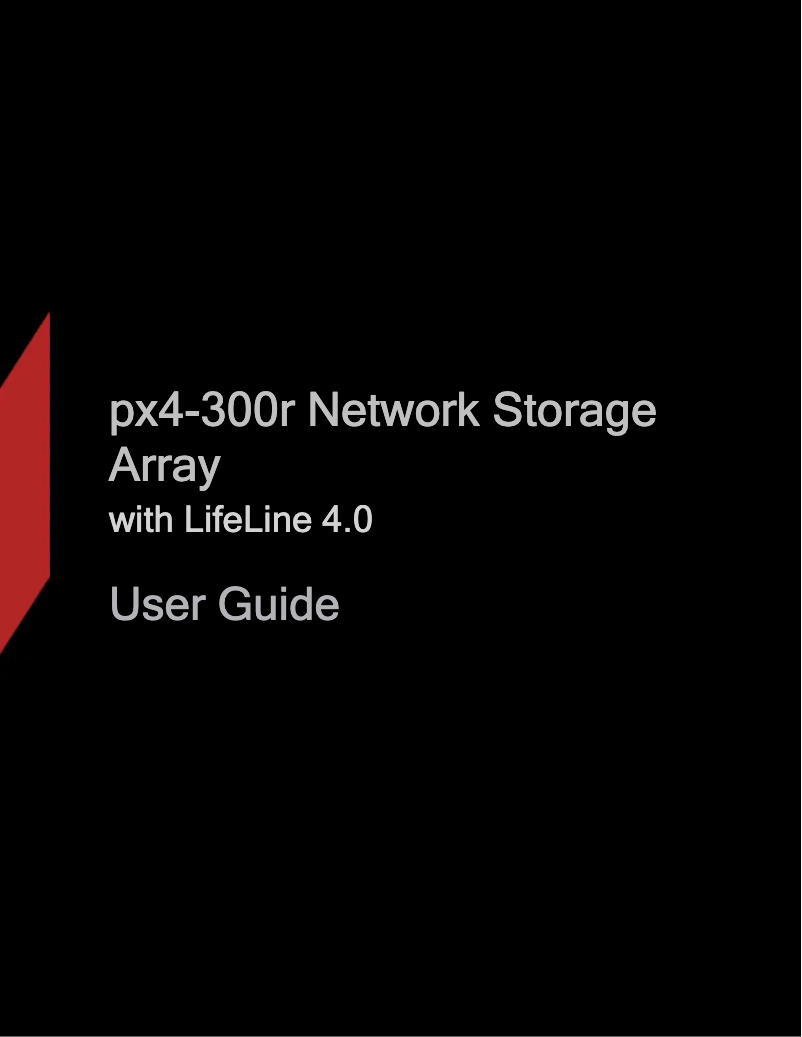 Imagen de la primera página del manual del dispositivo px4-300r
