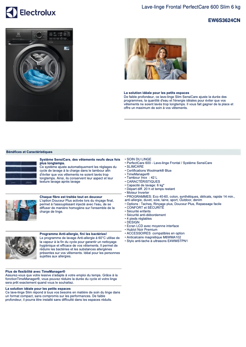 Imagen de la primera página del manual del dispositivo EW6S3624CN