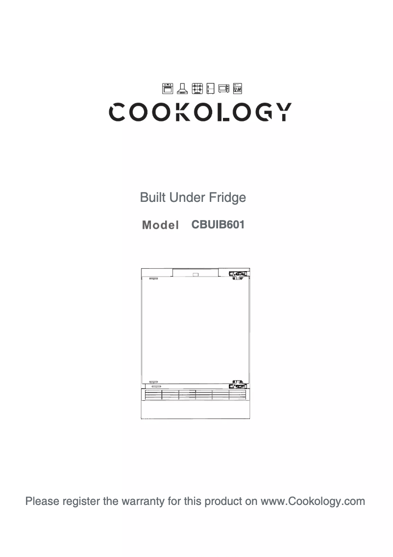 Página 1 del manual Manual de usuario Cookology CBUIB601