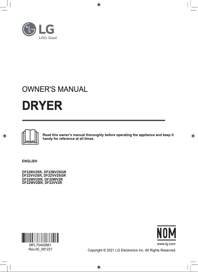 Página 1 del manual Manual de usuario LG DF22VV2SGR