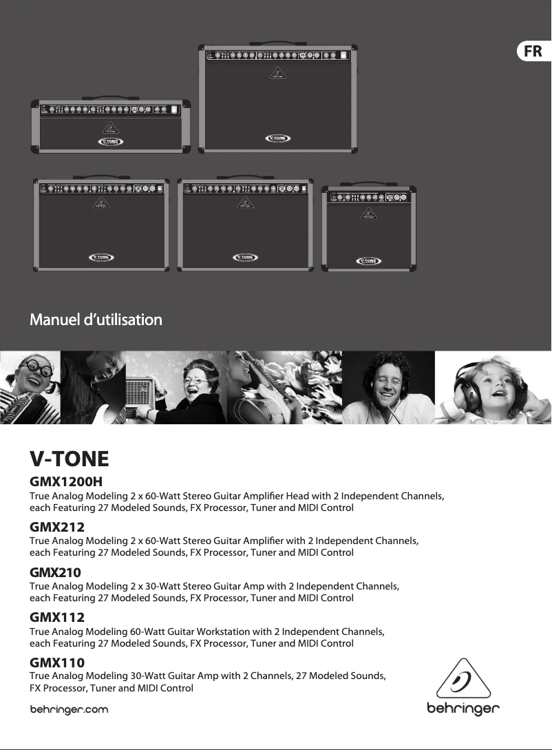 Imagen de la primera página del manual del dispositivo V-Tone GMX112