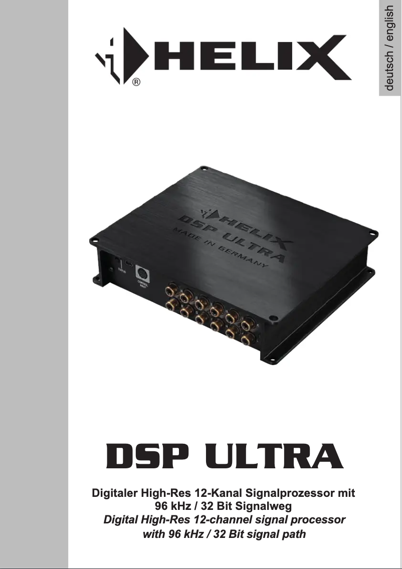Imagen de la primera página del manual del dispositivo DSP ULTRA