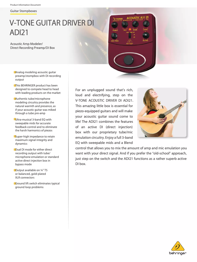 Imagen de la primera página del manual del dispositivo ADI21