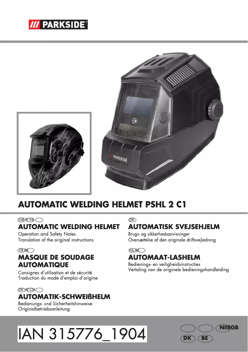 Página 1 del manual Manual de usuario Parkside PSHL 2 C1