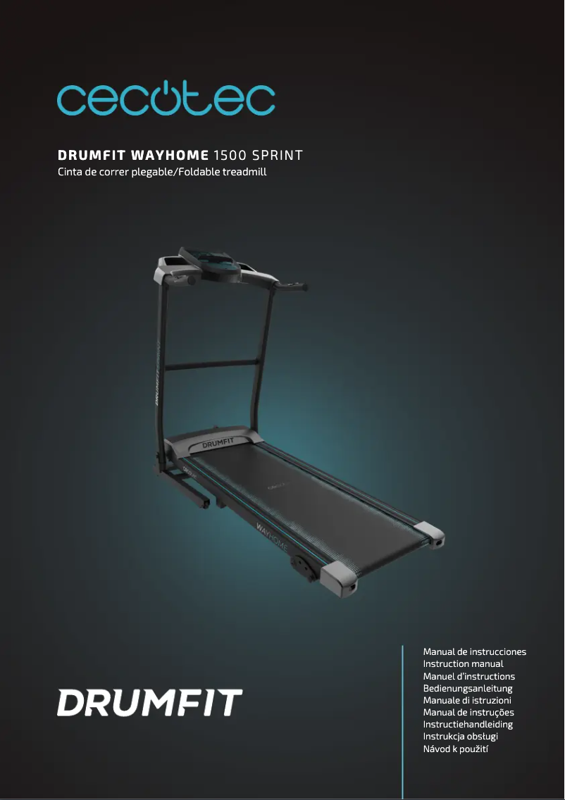 Imagen de la primera página del manual del dispositivo DrumFit WayHome 1500 Sprint