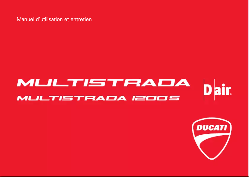Página 1 del manual Manual de usuario Ducati Multistrada 1200 S D-air (2016)