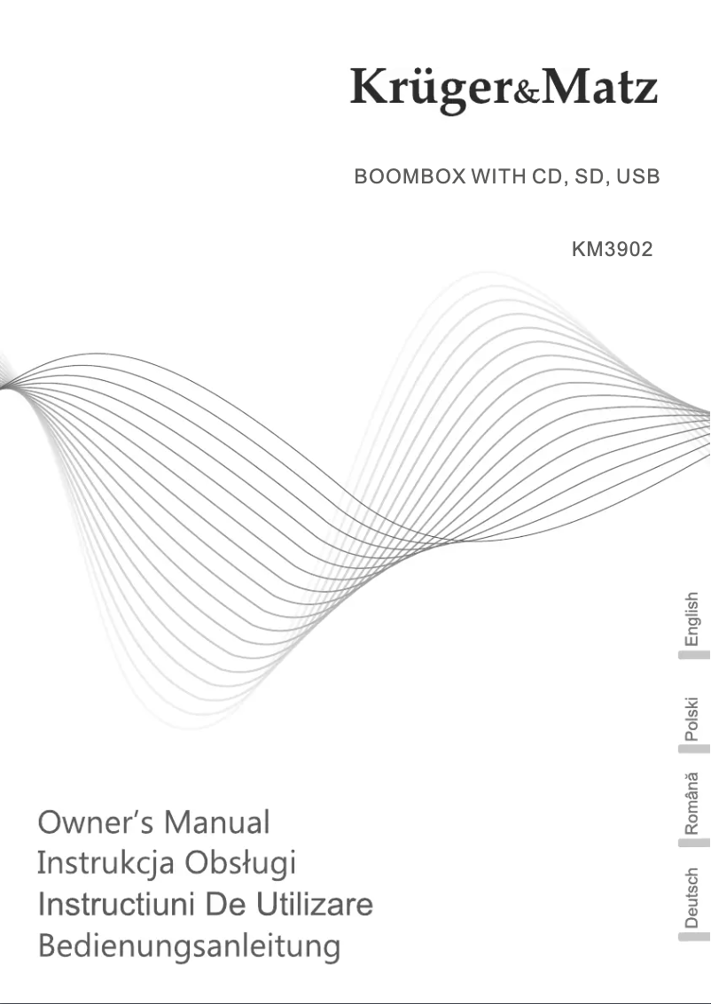 Imagen de la primera página del manual del dispositivo KM 3902