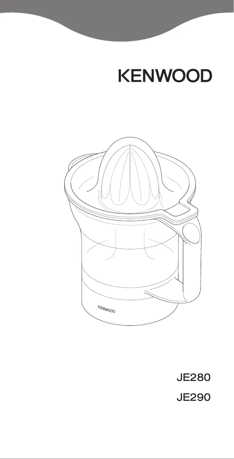 Página 1 del manual Manual de usuario Kenwood JE290