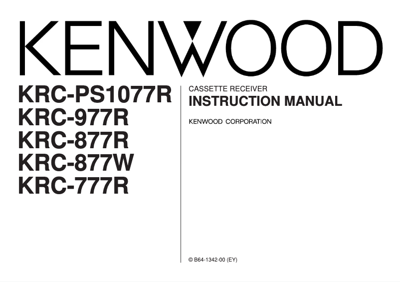 Página nº 1 - Manual de usuario Kenwood KC-777R