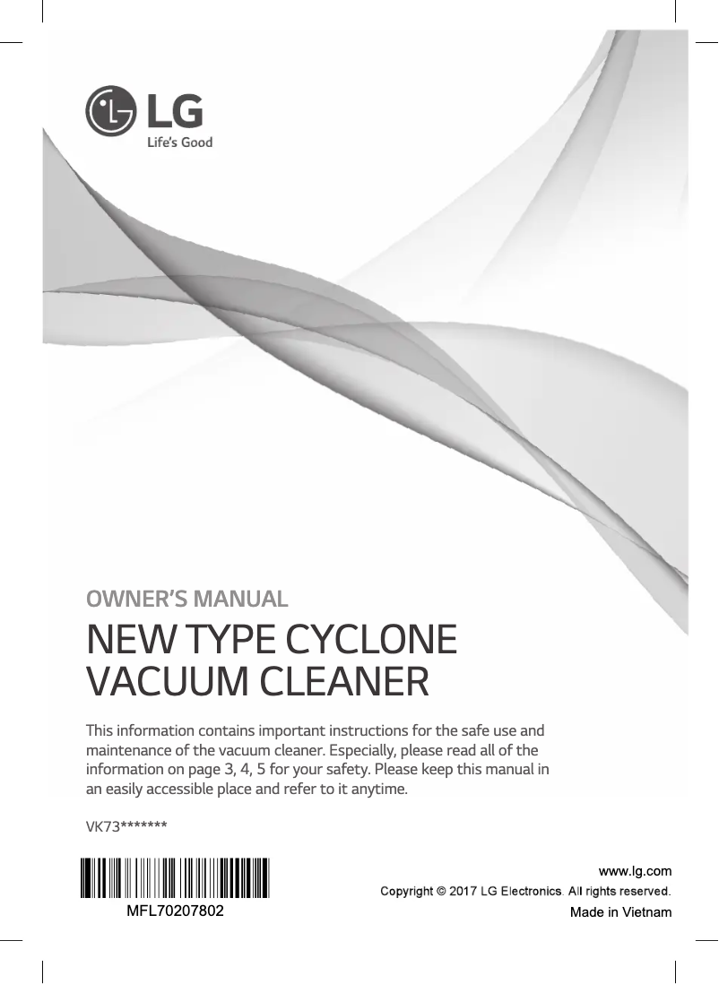 Página 1 del manual Manual de usuario LG VK7320NHAYB