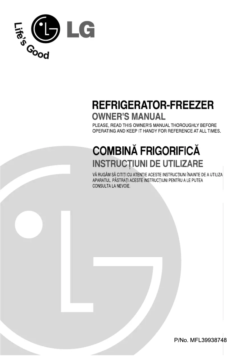 Imagen de la primera página del manual del dispositivo GR-M562YTQA