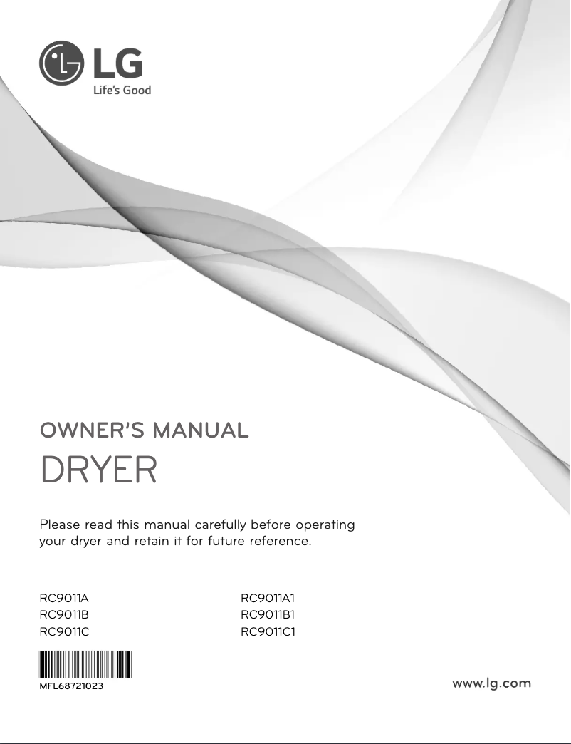 Página 1 del manual Manual de usuario LG RC9011A1