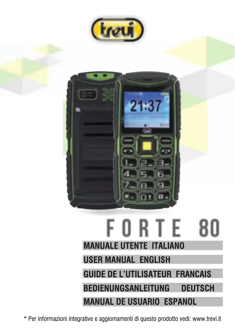 Página 1 del manual Manual de usuario Trevi Forte 80