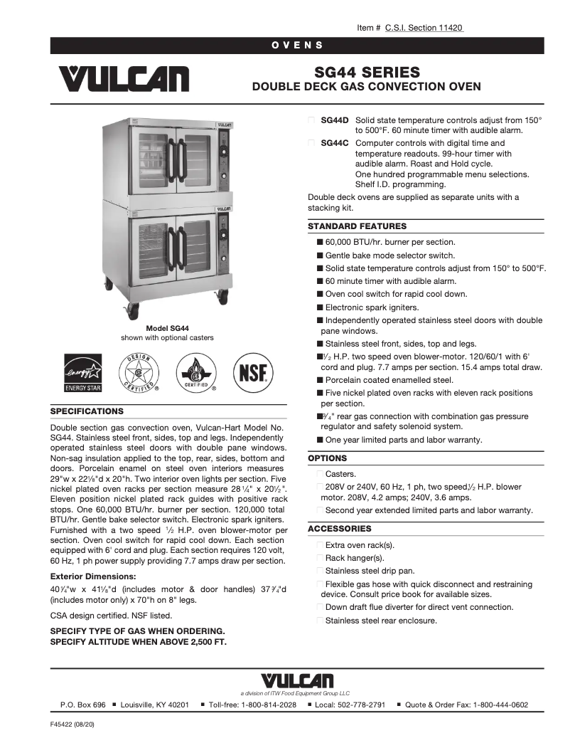 Imagen de la primera página del manual del dispositivo SG44