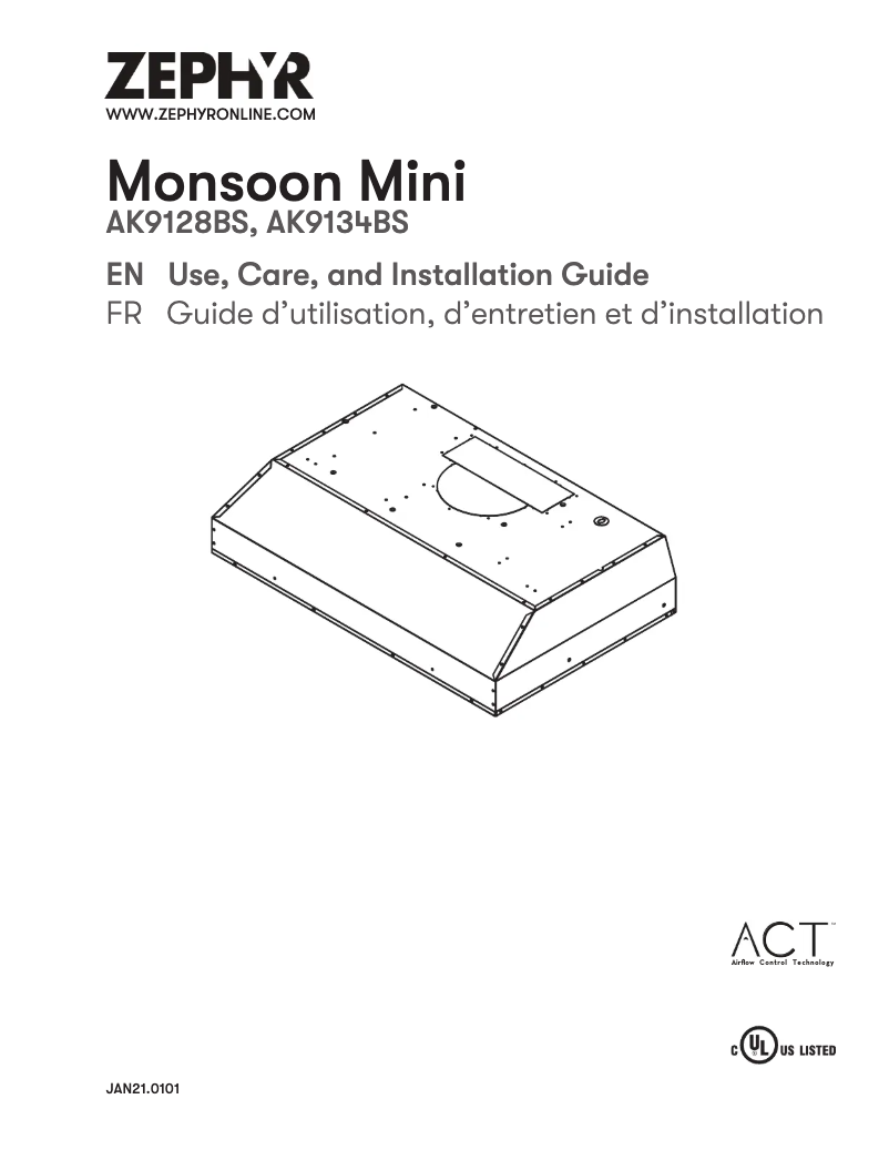 Imagen de la primera página del manual del dispositivo Monsoon Mini AK9128BS