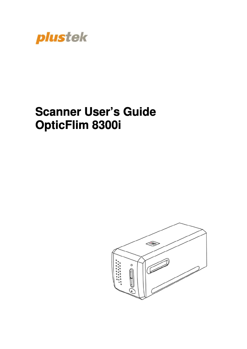 Imagen de la primera página del manual del dispositivo OpticFilm 8300i