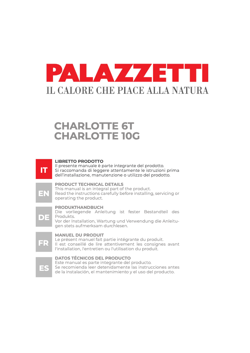 Imagen de la primera página del manual del dispositivo Charlotte 6T