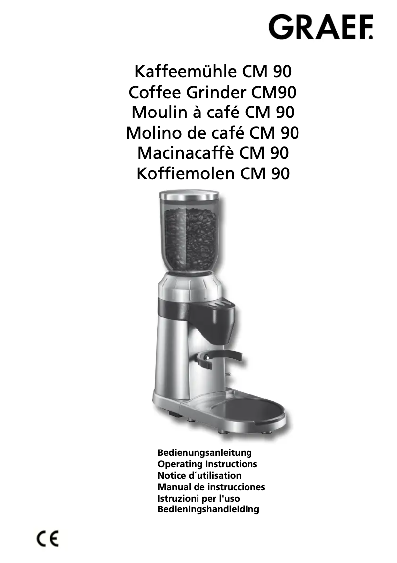 Página 1 del manual Manual de usuario Graef CM90
