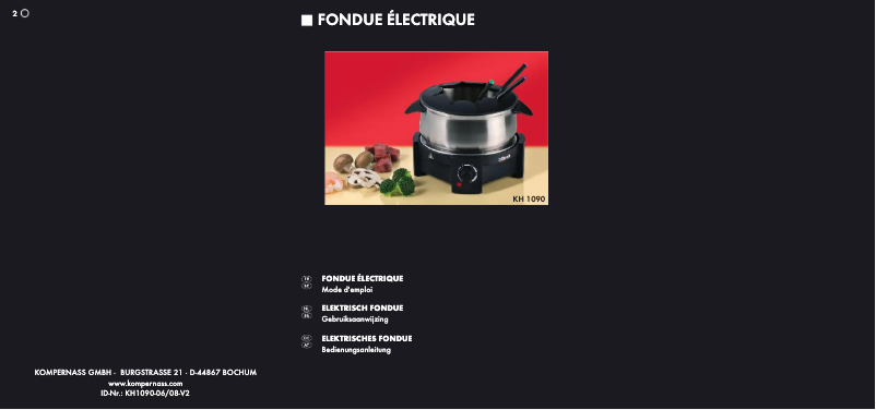 Página 1 del manual Manual de usuario Bifinett KH 1090