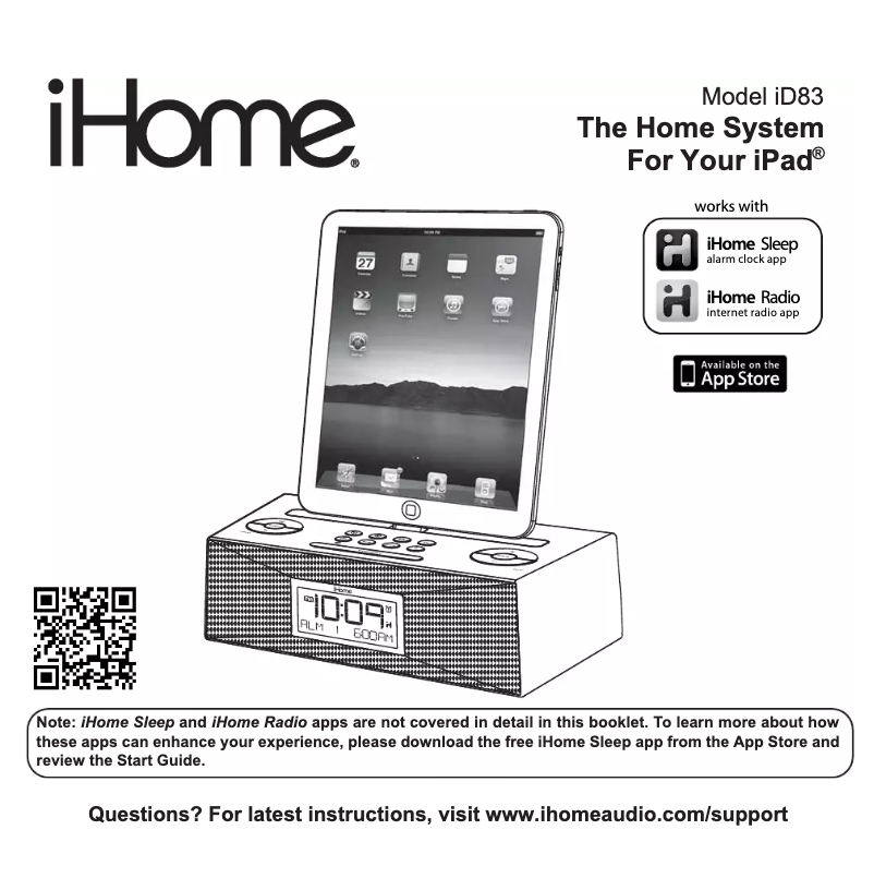 Imagen de la primera página del manual del dispositivo iD83