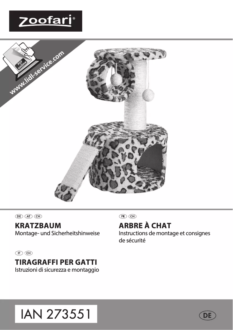 Página nº 1 - Manual de usuario Zoofari IAN 273551