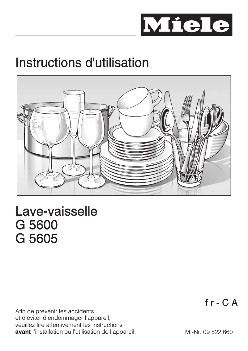 Página 1 del manual Manual de usuario Miele G 5605