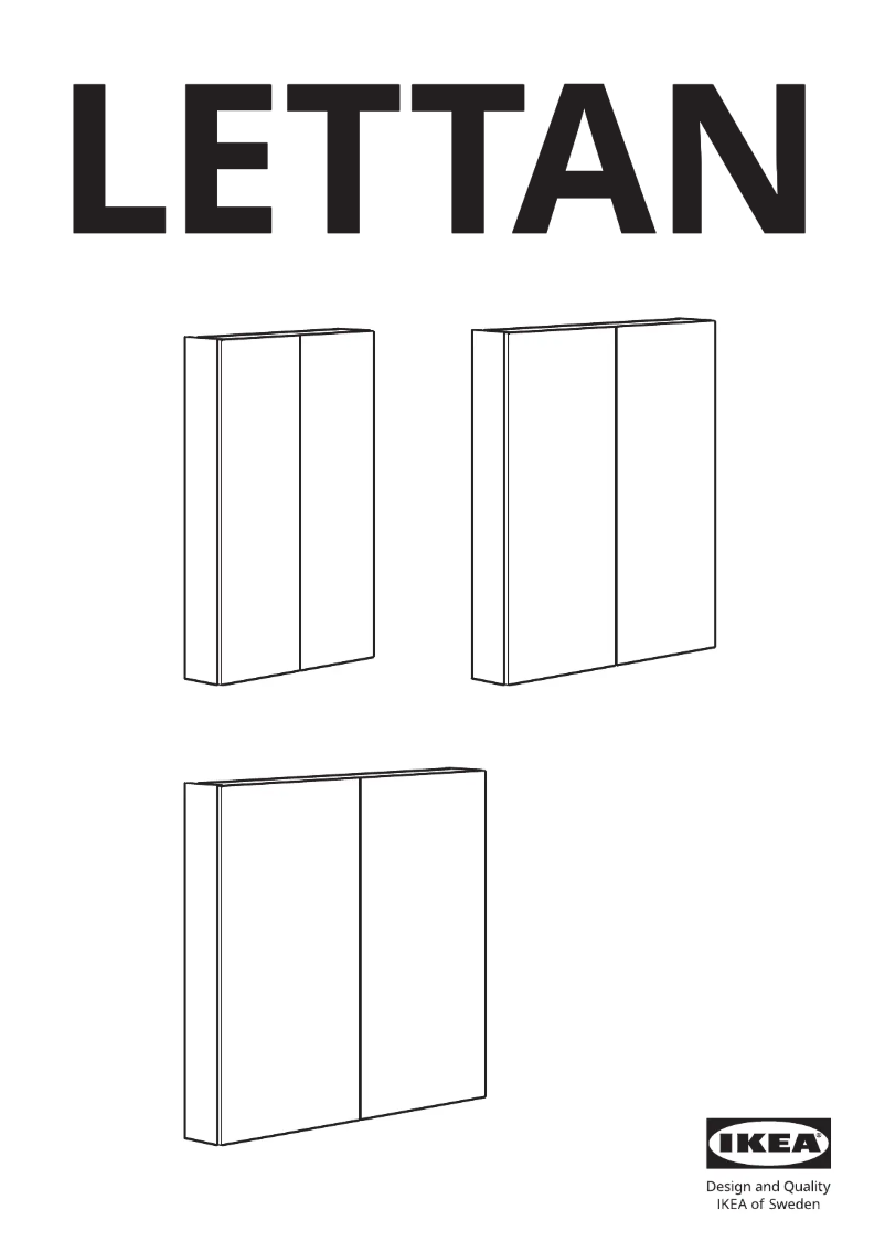 Página 1 del manual Manual de usuario Ikea LETTAN 605.349.24