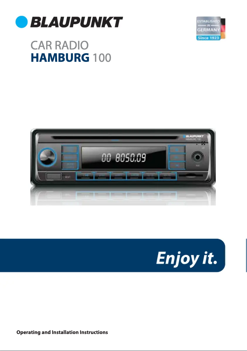 Imagen de la primera página del manual del dispositivo Hamburg 100