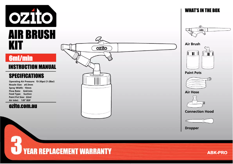 Imagen de la primera página del manual del dispositivo ABK-PRO