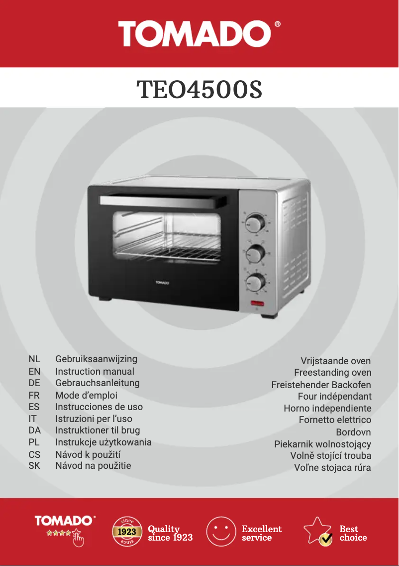 Imagen de la primera página del manual del dispositivo TEO4500S