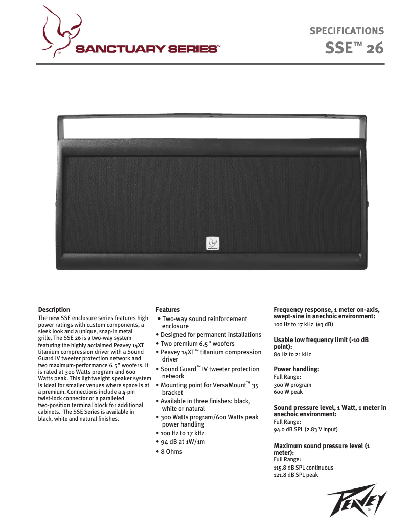 Imagen de la primera página del manual del dispositivo SSE 26