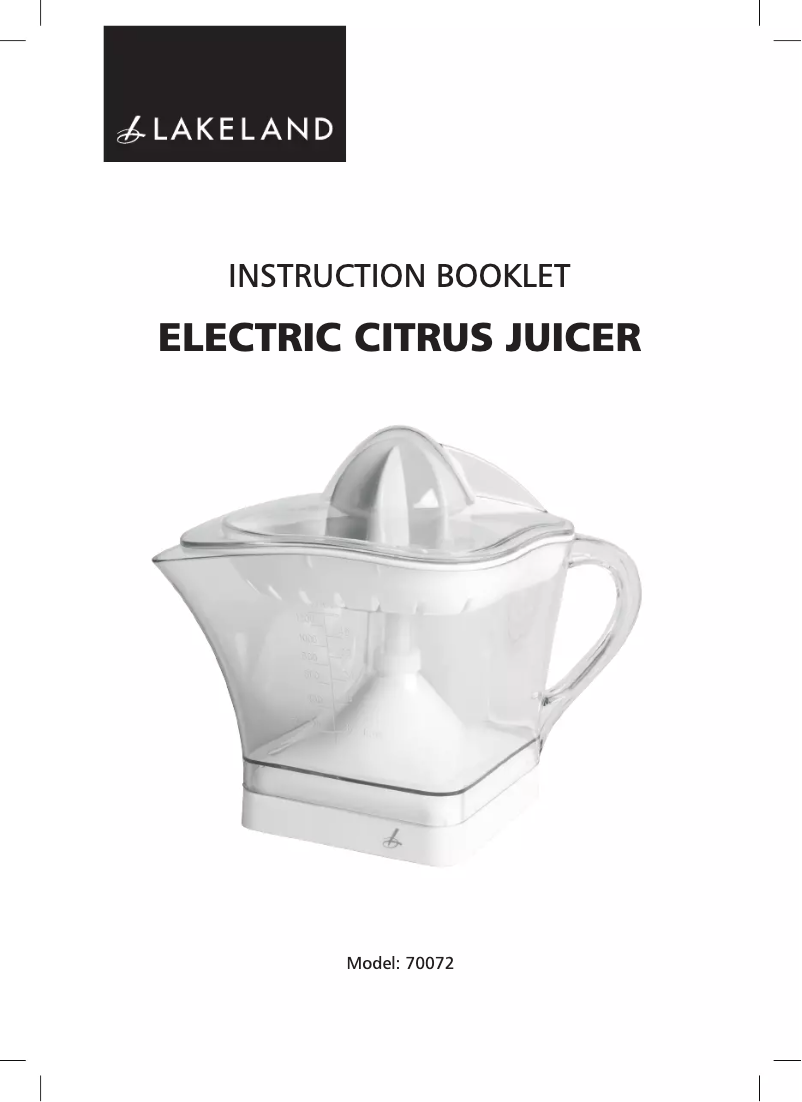 Página 1 del manual Manual de usuario Lakeland 70072