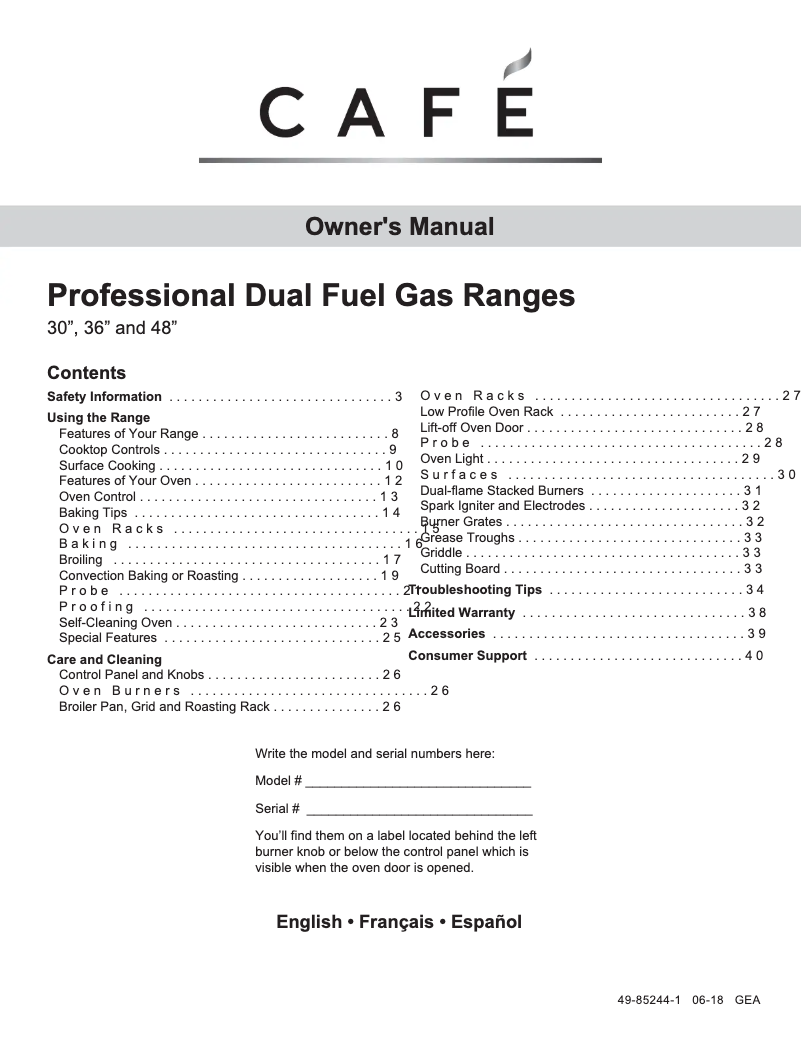 Imagen de la primera página del manual del dispositivo C2Y366P2MS1