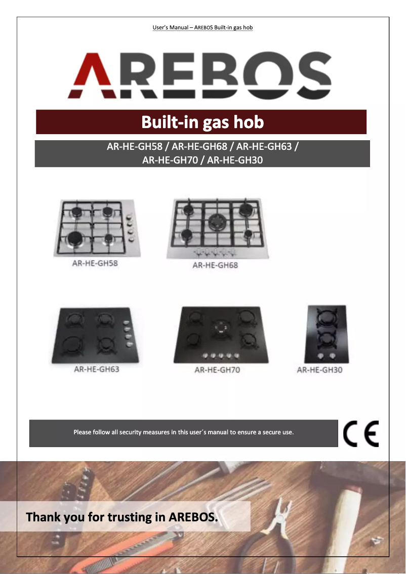 Página 1 del manual Manual de usuario Arebos AR-HE-KM1500S